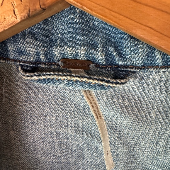 Free People Classic Blue Jean Jacket - Picture 2 of 6